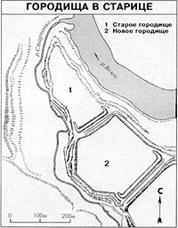 Старица карта города с достопримечательностями